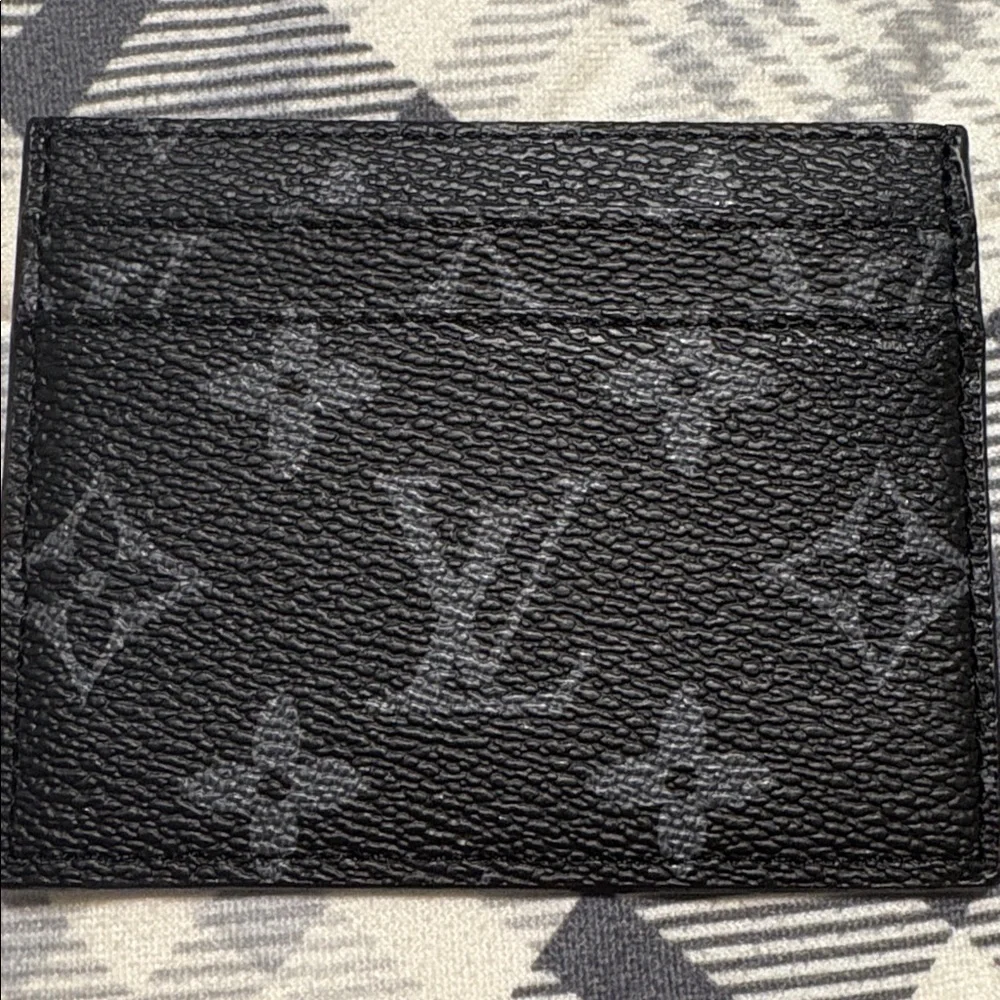 Louis Vuitton Monogram Eclipse Porte-Cartes Double Card Holder Wallet - Picture 2 of 2
